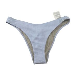 Lululemon‎ Smocked Mid-Rise Skimpy Swim Bottom Culotte Bikini - Blue Size 10